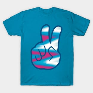 Peace Hand Sign Tie Dye T-Shirt